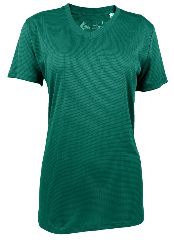 Women's Evergreen Lattice V-Neck Short Sleeve T-Shirt