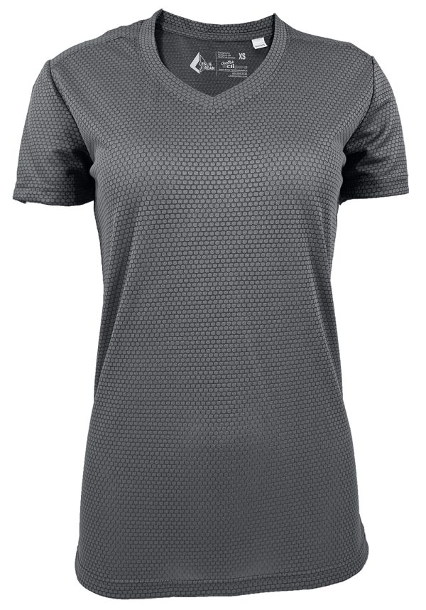 Women's Charcoal Eclipse V-Neck Short Sleeve T-Shirt