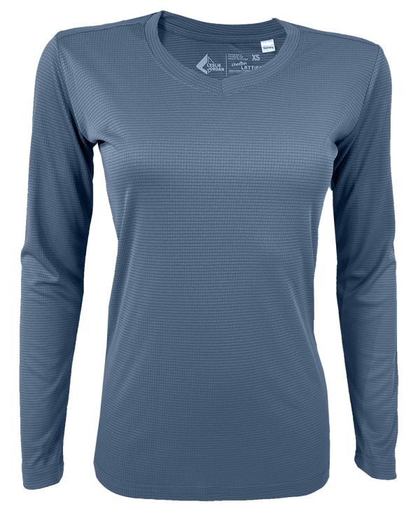 Women's Mineral Lattice V-Neck Long Sleeve T-Shirt