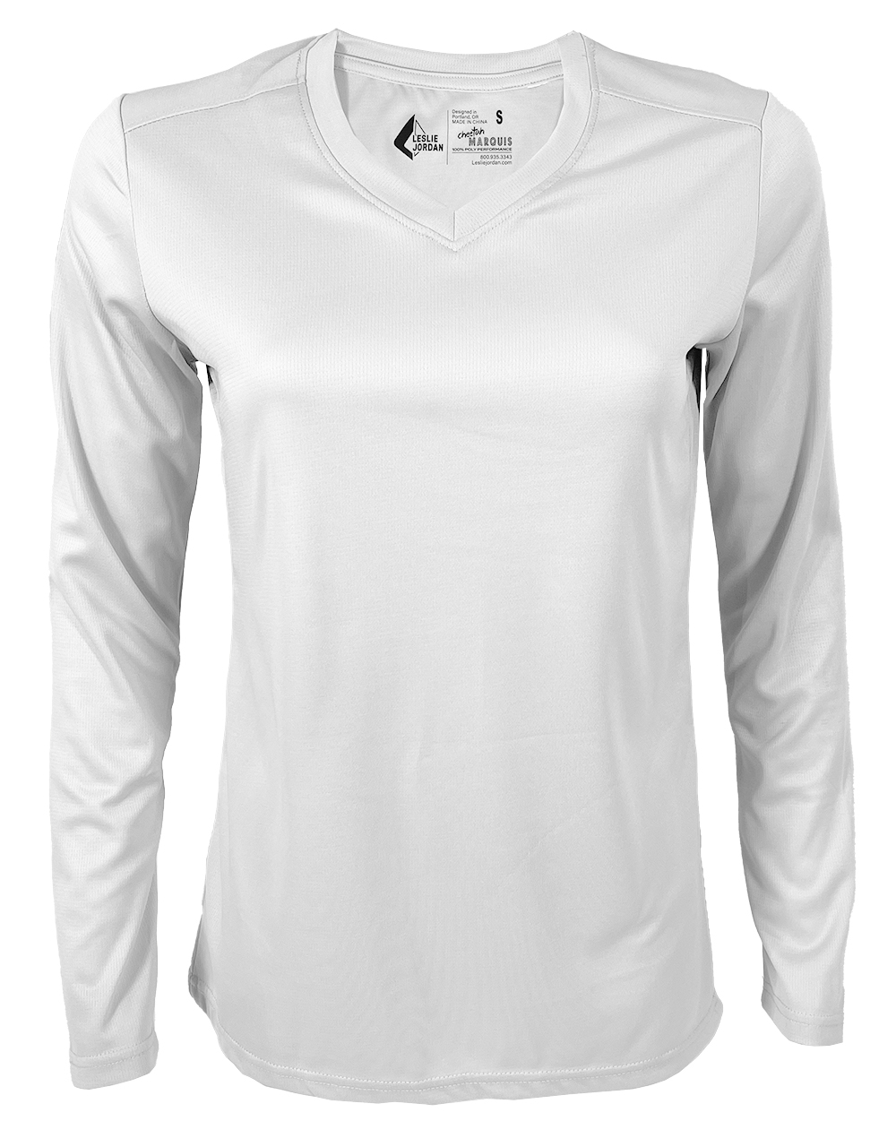 Women's Arctic White Marquis V-Neck Long Sleeve T-Shirt