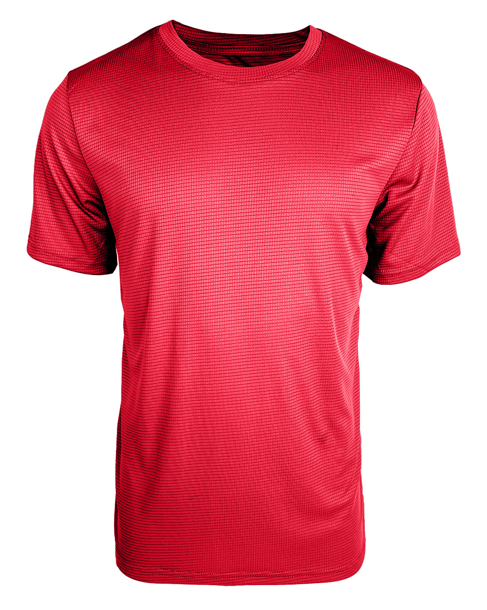Men's Red Lattice Short Sleeve T-Shirt
