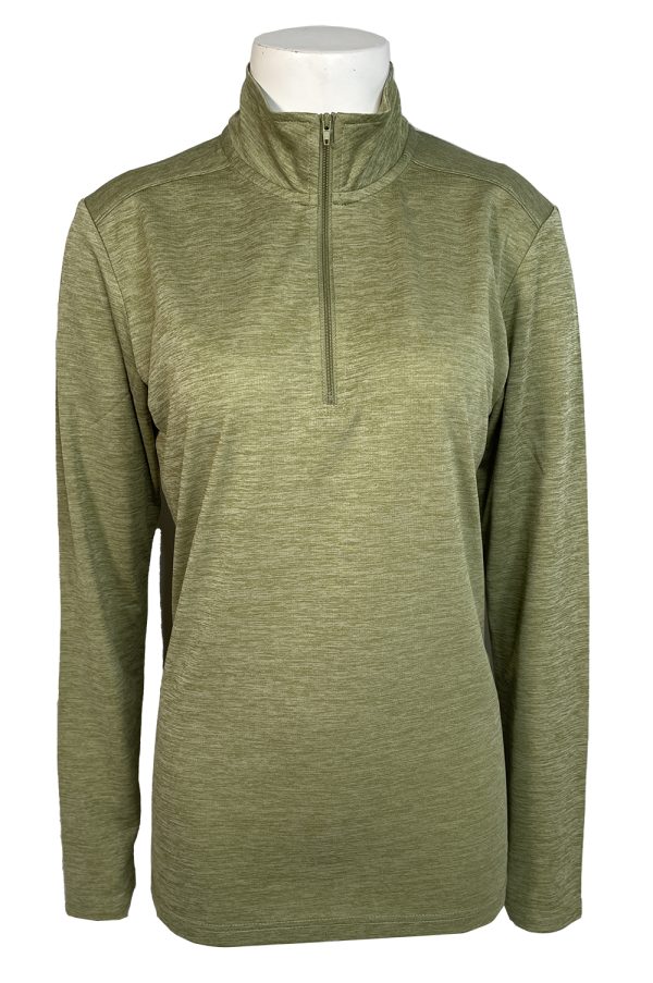 Women's Sage Heather Marquis Quarter-Zip