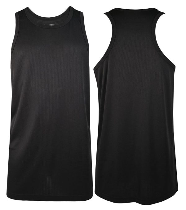 Men's Black Lattice Tank Top