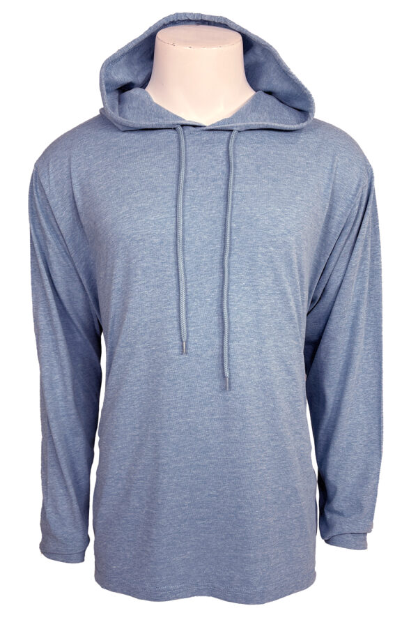 Men's Denim RP Heather CVC Blend Long Sleeve Hoodie