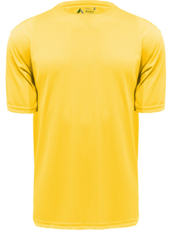 Youth Yellow Lattice Short Sleeve Performance Tee